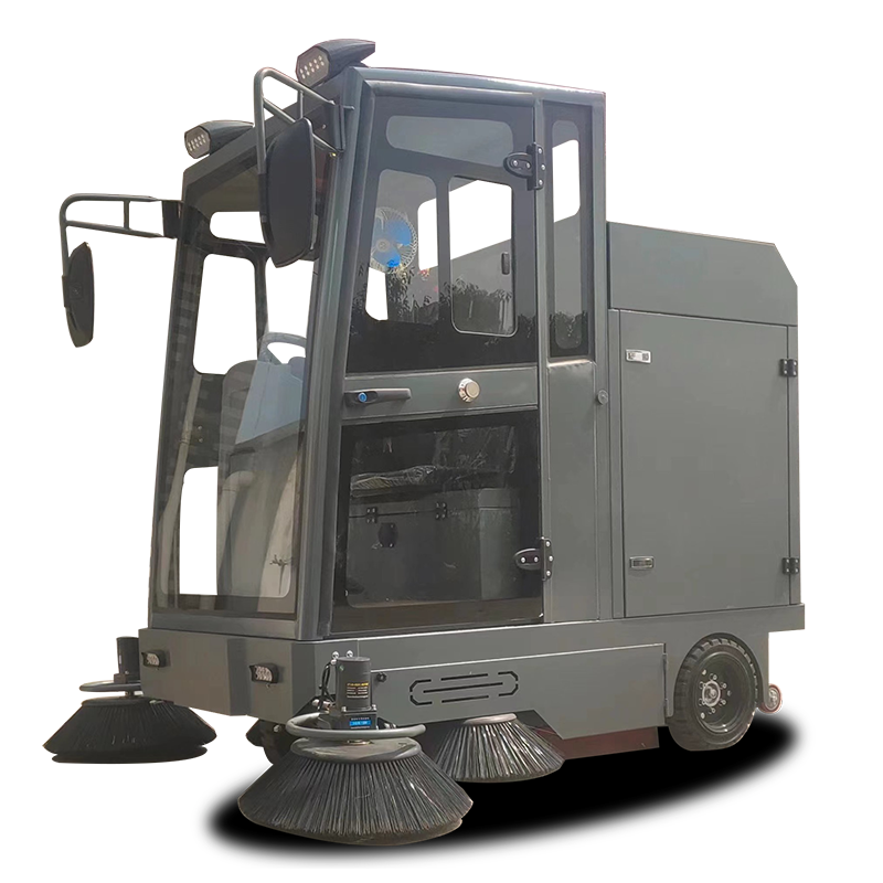 S20A ไฟขับขี่กลางคืนแบบปิดอย่างเต็มที่ เบรกจอดรถแบบมือ เครื่องกวาดพื้นแบบนั่งขับเชิงพาณิชย์แบบกันลื่น